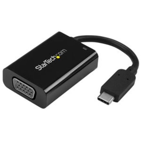 StarTech.com USB-C-VGA変換アダプタ 2048×1280 Power Delivery対応 CDP2VGAUCP 1個 パソコン  周辺機器【同梱不可】【代引不可】[▲][TP]