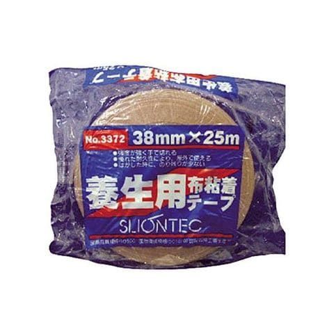 まとめ買い スリオンテック 養生用布粘着テープ 38mm ブラウン 337200-KD-00-38X25 1巻 【×30セット】  【同梱不可】【代引不可】[▲][TP]