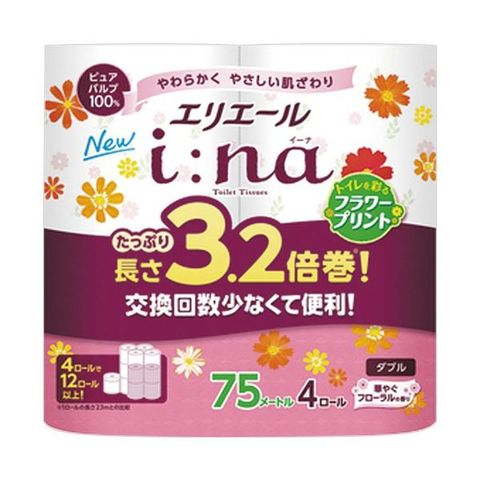 まとめ）大王製紙 エリエールi：na（イーナ）トイレットティシュー 3.2