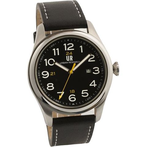 URBAN RESEARCH(アーバンリサーチ) 腕時計 UR001-01 メンズ ブラック 【同梱不可】【代引不可】[▲][TP]