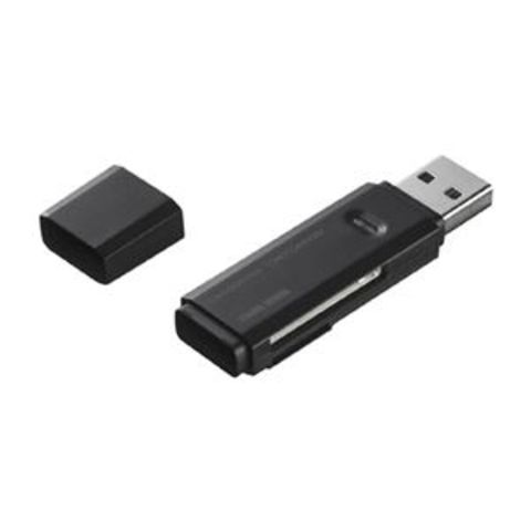 業務用 まとめ買い サンワサプライ USB2.0カードリーダーブラック ADR