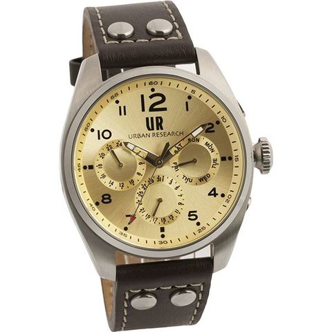 URBAN RESEARCH(アーバンリサーチ) 腕時計 UR002-03 メンズ ブラウン 【同梱不可】【代引不可】[▲][TP]