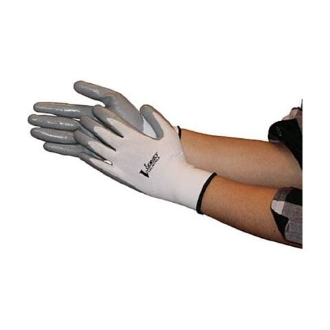 おたふく手袋 ニトリル背抜き手袋 ブラック L A-32-BK-L 1双 〔×50