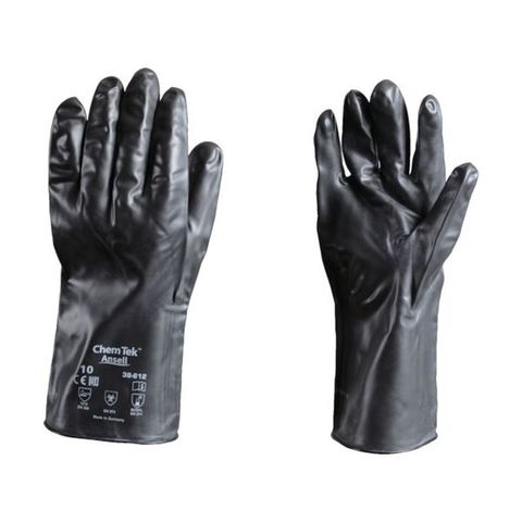 アンセル 耐薬品手袋 ケミテック XLサイズ 38-612-10 1双 【同梱不可】【代引不可】[▲][TP]