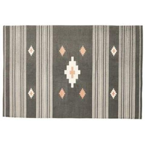 ラグマット 絨毯 170×230cm 長方形 インド製 コットン 綿 ウレタン
