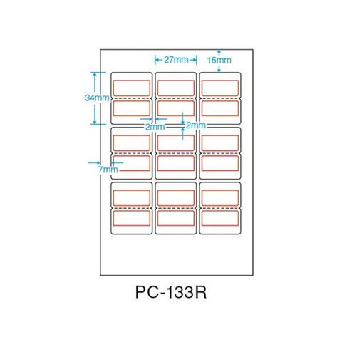 まとめ買い ニチバン PCインデックスラベル 赤枠 10冊 PC-133R 【×3セット】 【同梱不可】【代引不可】[▲][TP]