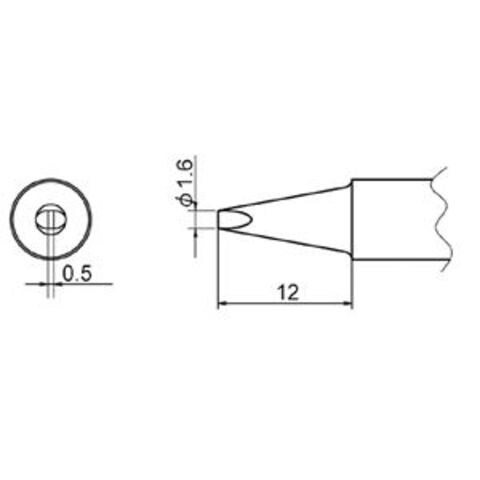 白光 T20-D16 FX-838用こて先 1.6D型【同梱不可】【代引不可】[▲][TP]