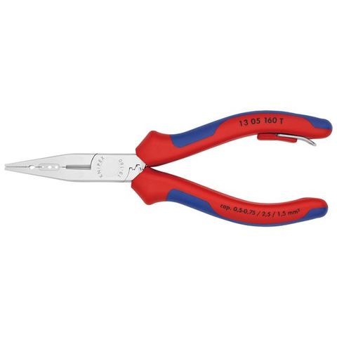 KNIPEX（クニペックス）1305-160TBK 電気技師用ペンチ 落下防止（BK【同梱不可】【代引不可】[▲][TP]