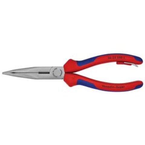 KNIPEX（クニペックス）2622-200TBK 40゜先曲ラジオペンチ （BK） DIY