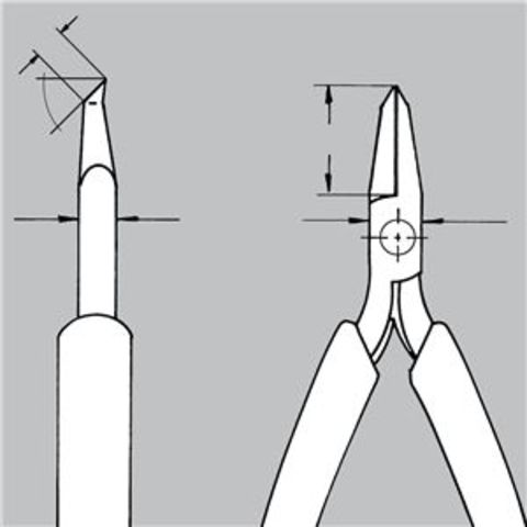 KNIPEX(クニペックス) 6432-120 エレクトロニクスエンドカッティング