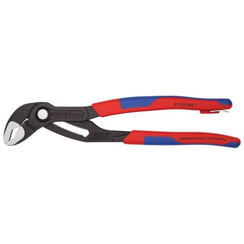 KNIPEX（クニペックス）8702-250TBK コブラ ウォーターポンププライヤー 落下防【同梱不可】【代引不可】[▲][TP]