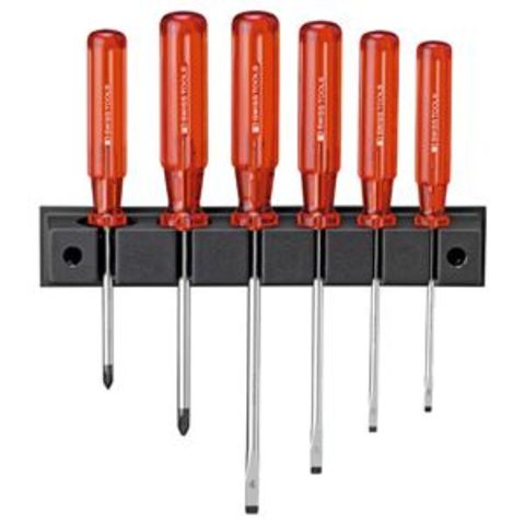 PB SWISS TOOLS 244 ドライバーセット ホルダー付6本組【同梱不可】【代引不可】[▲][TP]