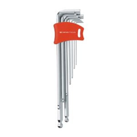 PB SWISS TOOLS 212LDH-10 ボール付六角レンチセット ロング（パックナシ）【同梱不可】【代引不可】[▲][TP]