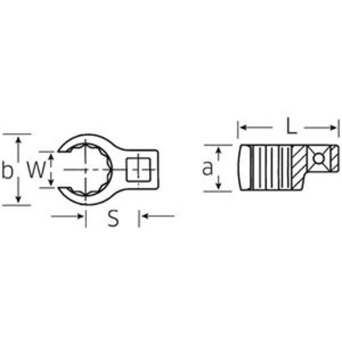 STAHLWILLE（スタビレー） 440-19 （3／8SQ）クローリングスパナ （02190019） 【同梱不可】【代引不可】[▲][TP]