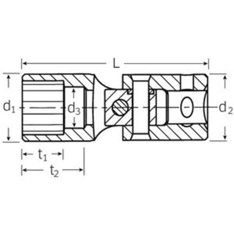 STAHLWILLE（スタビレー） 402A-7／16 （1／4SQ）ユニフレックス