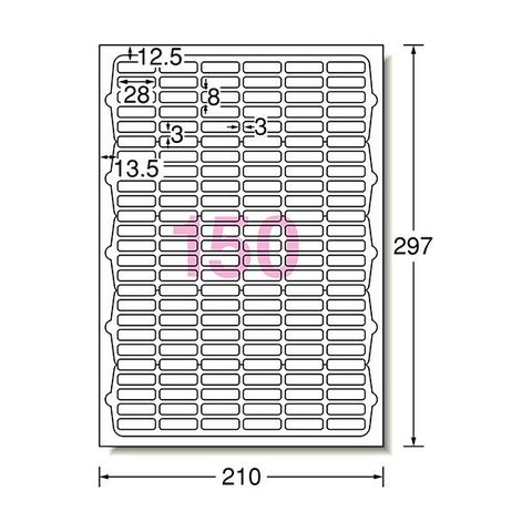 まとめ買い エーワンラベルシール[レーザープリンタ] マット紙・ホワイト A4判 150面 28×8mm 四辺余白付 角丸  651501冊(10シート) 〔×10セット〕[代引き不可]【同梱不可】【代引不可】[▲][TP]