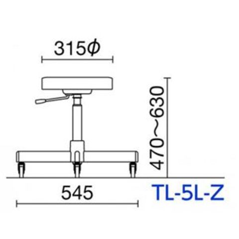 ノーリツイス 作業・オペレートチェア キャスター脚 ガス上下調整 【同