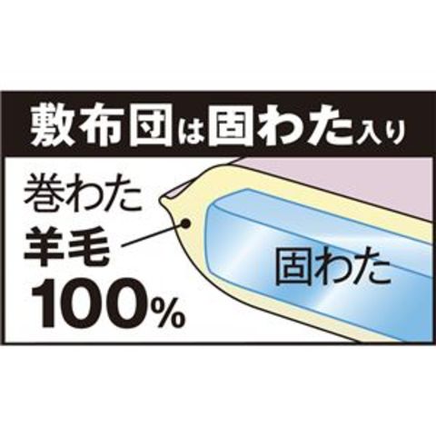 日本製 布団セット 【シングル 3点セット 掛け布団 敷布団 枕 ピンク】 ウール100％ 保温性 吸放湿性 弾力性  〔ベッドルーム〕【同梱不可】【代引不可】[▲][TP]