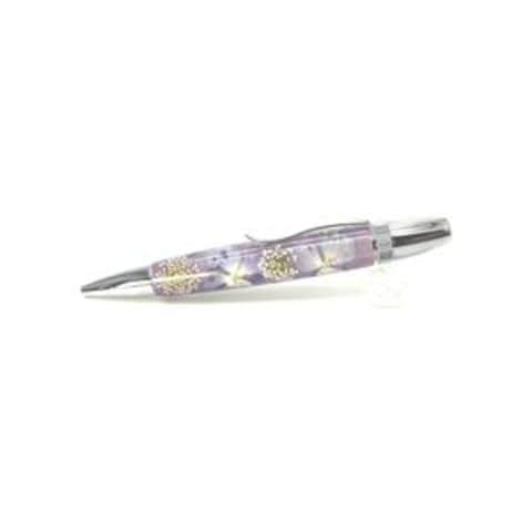 花柄 ボールペン/文房具 【紫陽花 紫】 パーカータイプ 芯：0.7mm 日本製 文具 オフィス用品 『Frower  Pen』【同梱不可】【代引不可】[▲][TP]