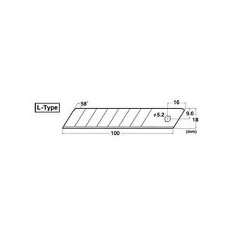 まとめ買い NTカッター L型用替刃 刃先処理ケース付 BL-300 1セット(60枚：6枚×10パック) 【×3セット】  【同梱不可】【代引不可】[▲][TP]