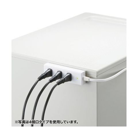 【5個セット】 サンワサプライ 雷ガードタップ 2m TAP-SP2113MG-2WNX5 【同梱不可】【代引不可】[▲][TP]