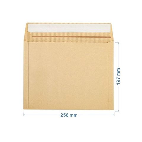 まとめ）今村紙工 紙製クラフトクッション封筒258×197+50mm KF-S 1