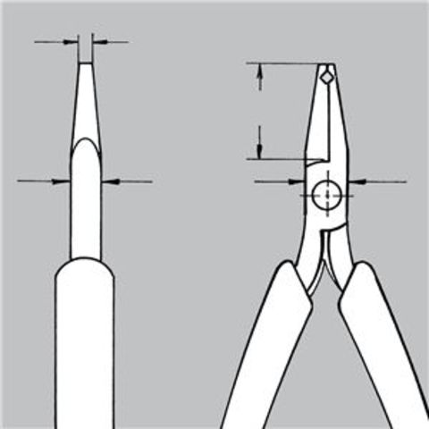 KNIPEX（クニペックス）6422-115 エレクトロニクスエンドカッティング