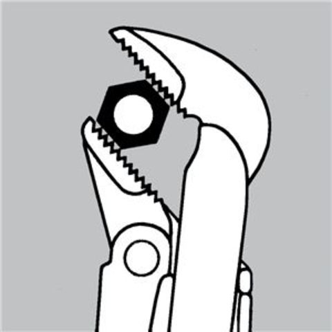 KNIPEX（クニペックス）8320-015 パイプレンチ（45゜） DIY 工具【同梱不可】【代引不可】[▲][TP]