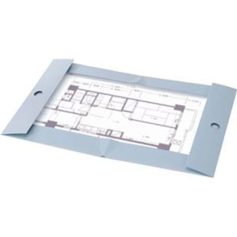 コクヨ 図面ファイル（超スリムタイプ）A2 2つ折 背幅13mm 青 セ-FD7B