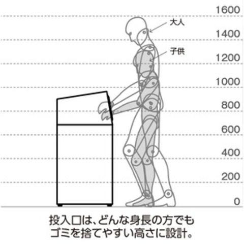 TERAMOTO（テラモト） ニートST プラスチック用 オフホワイト 67L 角穴 （スチール製ゴミ箱） 【同梱不可】【代引不可】[▲][TP]