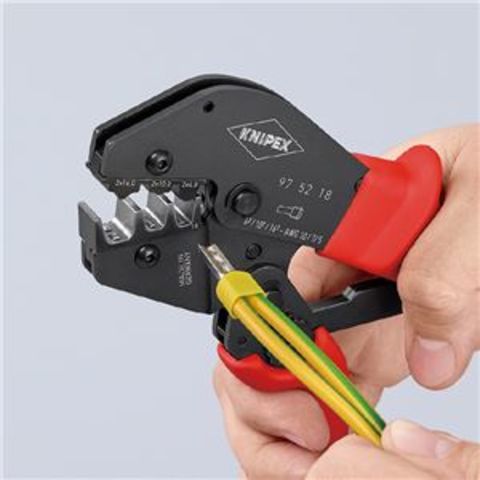 KNIPEX クニペックス 圧着ペンチ 9752-18 【同梱不可】【代引不可】[▲][TP]