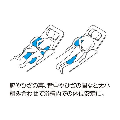 日本エンゼル 入浴サポートクッションII 枕型 小 1126-B 1個 介護用品