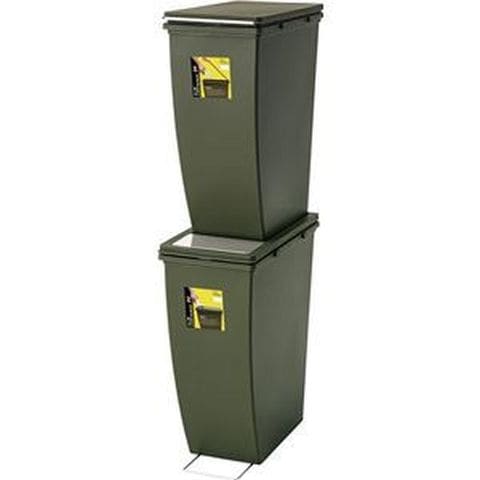 ゴミ箱 ダストボックス 幅20.3×奥行38.3×高さ43cm 20L グリーン 10個