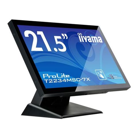 iiyama タッチパネル液晶ディスプレイ 21.5型 / 1920×1080 /D-sub、HDMI、DisplayPort / ブラック /  スピーカー:あり / フルHD / IPS / 防塵防滴 /静電容量式 T2234MSC-B7X 【同梱不可】【代引不可】[▲][TP]