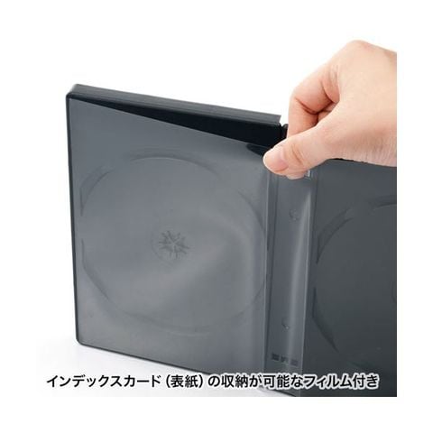 まとめ)エレコム Blu-ray・CD・DVD対応不織布ケース 2穴 CCD-NBWB240WH