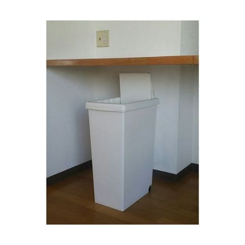 平和工業 スライドペール 45Lホワイト 1個 ゴミ箱 ダストボックス 【同梱不可】【代引不可】[▲][TP]