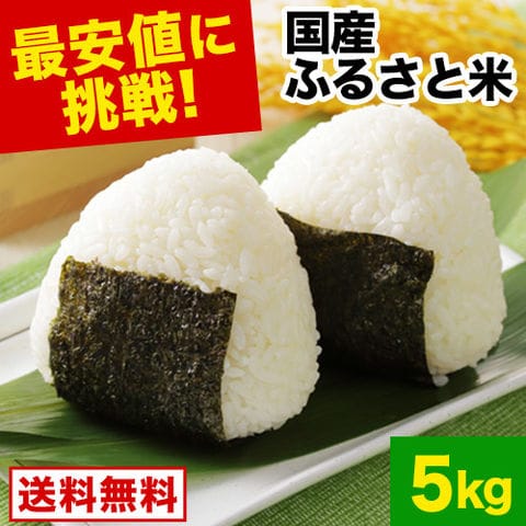 国産 ふるさと米 白米 5kg（5kg×1） 選べる 【送料無料】 白米 精米済み 訳あり保存食 お徳用 コメ お米《1-5営業日以内に発送(土日祝除く)》---d2_furusator7_s_26_5kgx1---