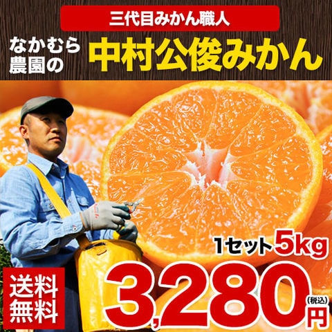 【販売解禁】3代目 みかん職人 中村 公俊さんの みかん たっぷり 5kg 入り 送料無料 熊本県産 S-Lサイズ混合 生産者：中村公俊さん 温州 果物 柑橘 産地直送 食品 買い 箱 品種 取り寄せ 通販 ミカン 蜜柑 フルーツ スイーツ《3-7営業日以内に発送予定(土日祝除く)》