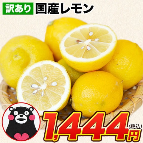 国産 レモン 訳あり 1.5kg 送料無料 熊本県産 サイズ不選別 フルーツ 檸檬 《1-5営業日以内に出荷予定（土日祝日除く）》---d2_wlemon_s_25_1333_1500g---