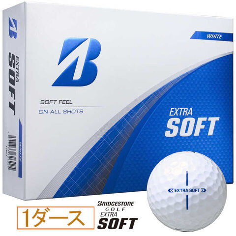 ブリヂストン　ゴルフボール EXTRA SOFT エクストラ ソフト ［12球(1ダース)］ ホワイト　X5WXJ