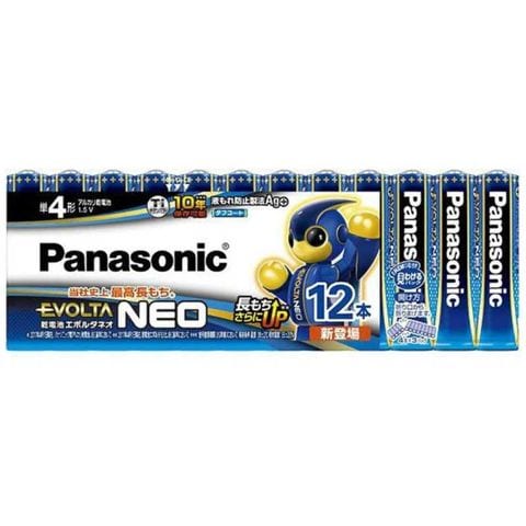 パナソニック　Panasonic　単4形12本 アルカリ乾電池 エボルタネオ　LR03NJ/12SW