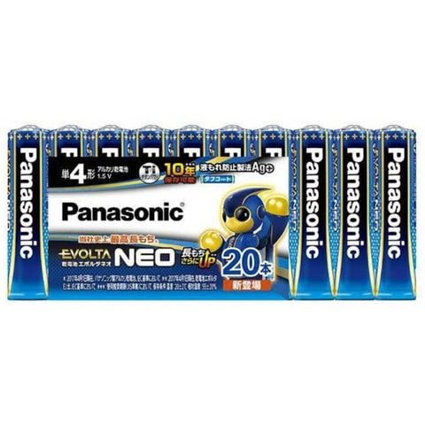 パナソニック　Panasonic　「単４形」２０本　アルカリ乾電池　「エボルタネオ」　　　LR03NJ/20SW
