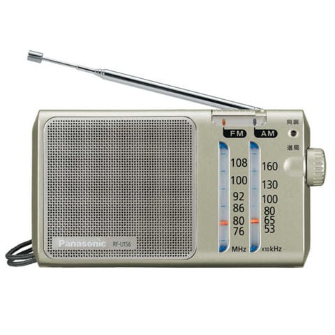 パナソニック　Panasonic　ホームラジオ シルバー [ワイドFM対応 /AM/FM]　RF-U156-S