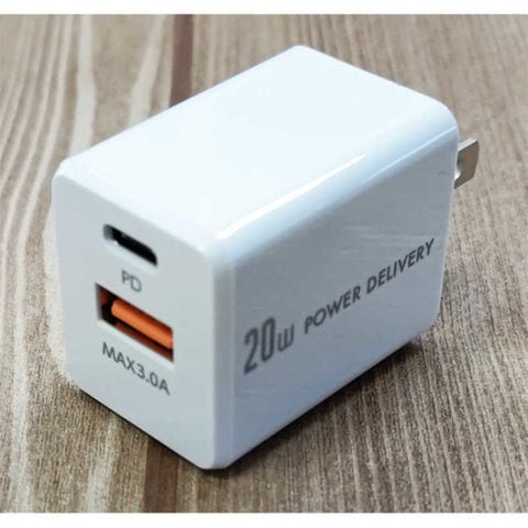 dショッピング |オズマ PD(PowerDelivery) 対応USB-AC充電器 3A 20W