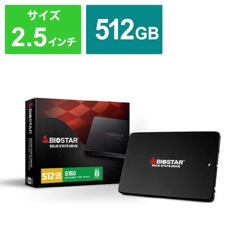 dショッピング |BIOSTAR 内蔵SSD ［2.5インチSATA接続 512GB］「バルク