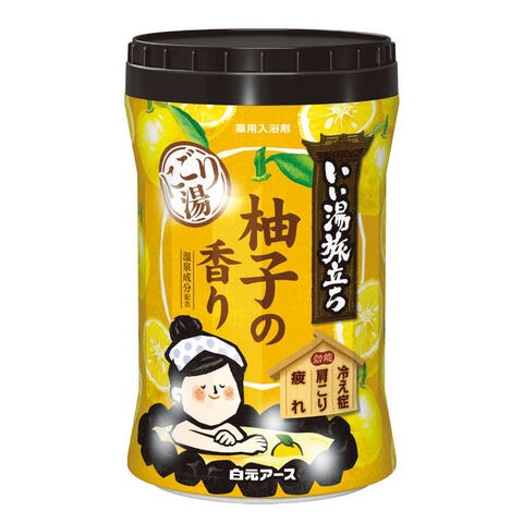 白元　いい湯旅立ちボトル にごり湯 柚子の香り 600g いい湯旅立ち　