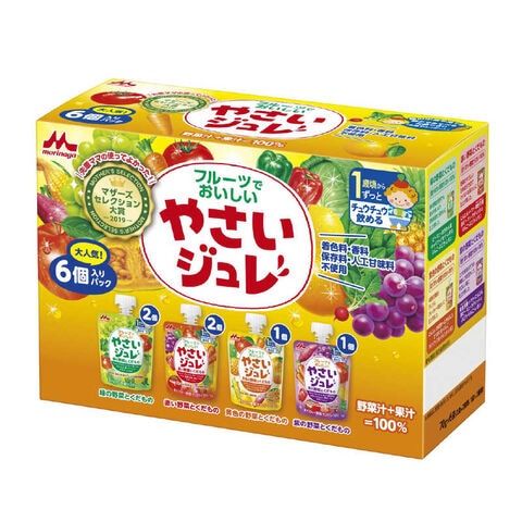 森永乳業　フルーツでおいしいやさいジュレ 6個パック　