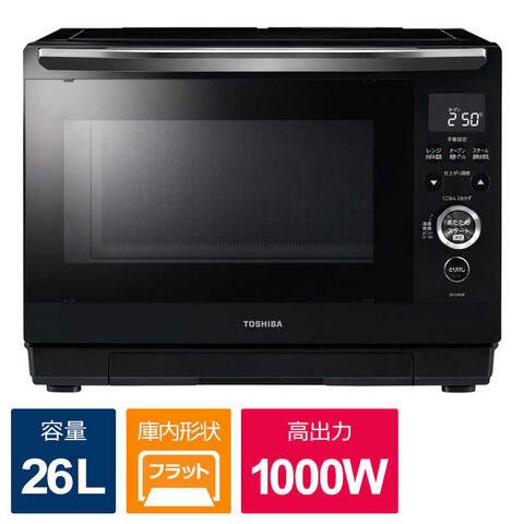 dショッピング |東芝 TOSHIBA 過熱水蒸気オーブンレンジ 石窯ドーム ［26L］ブラック ER-D90A-K | カテゴリ：の販売できる商品  | コジマ (0494904530128578)|ドコモの通販サイト