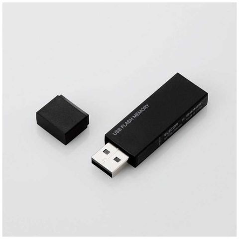 エレコム　ELECOM　USBメモリー 16GB USB2.0 キャップ式 (ブラック) [MFMSU2B16GBK]　MF-MSU2B16GBK
