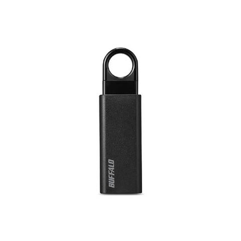 BUFFALO　ノックスライドUSBメモリ ブラック [128GB /USB TypeA /USB3.1 /ノック式] [RUF3KS128GABK]　RUF3-KS128GA-BK